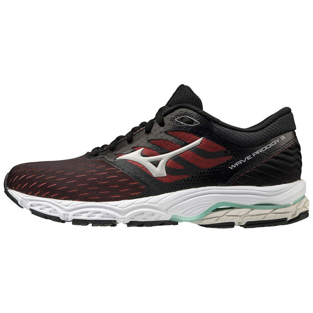 Zapatillas Running Mizuno Wave Prodigy 3 Mujer Negras/Coral Ofertas AGUT-74561